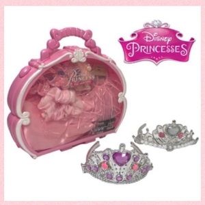 Disney Princess Dress Up Set Vintage Toys Y2K Crown Tiara Hair Accessories Gold
